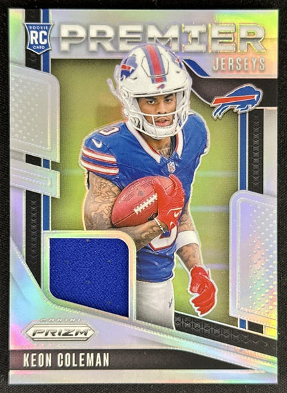 Keon Coleman 2024 Panini Prizm Premier Jerseys Bills