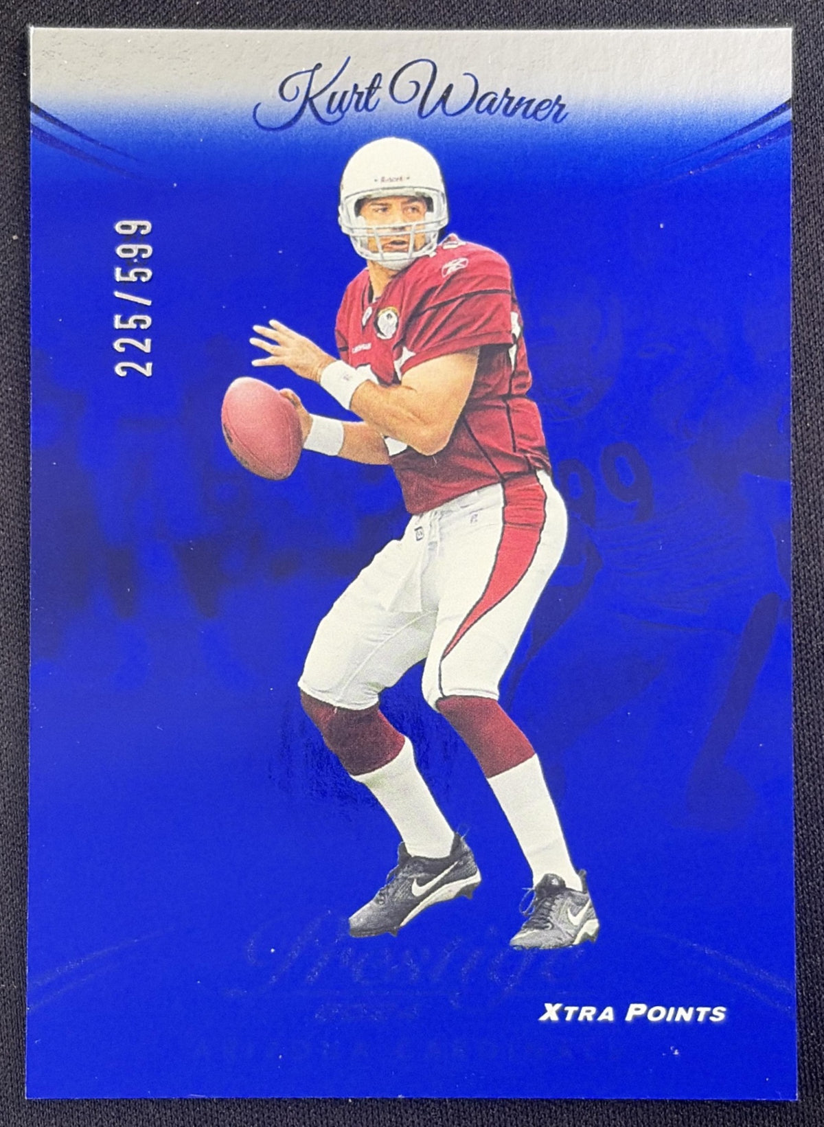 Kurt Warner 2024 Panini Prestige Blue Xtra Points /599 Cardinals Sports Trading Card