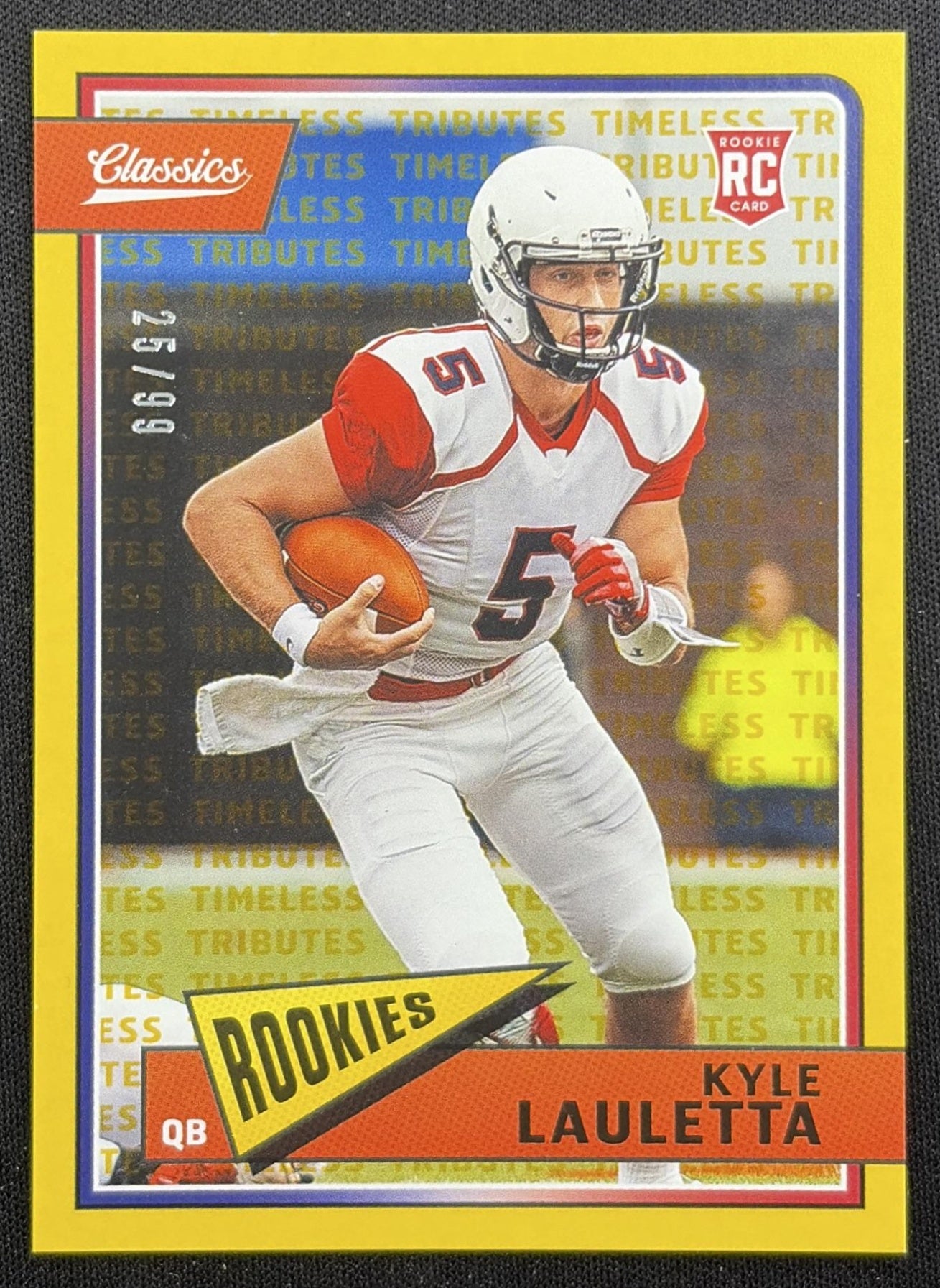 Kyle Lauletta 2018 Panini Classics Timeless Tributes Gold /99 front