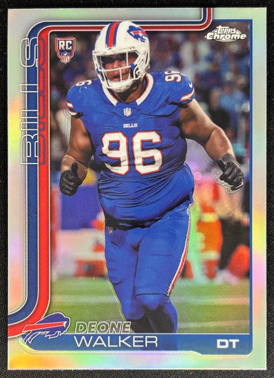 Deone Walker 2025 Topps Chrome Rookie Refractor Bills Default Title Football