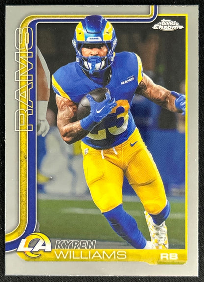 Kyren Williams 2025 Topps Chrome Rams Sports Trading Cards