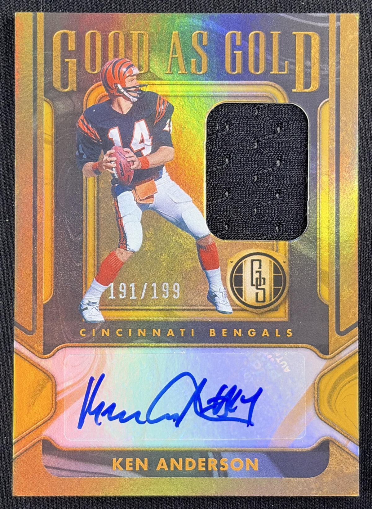 Ken Anderson 2024 Panini Gold Standard Good as /199 Bengals