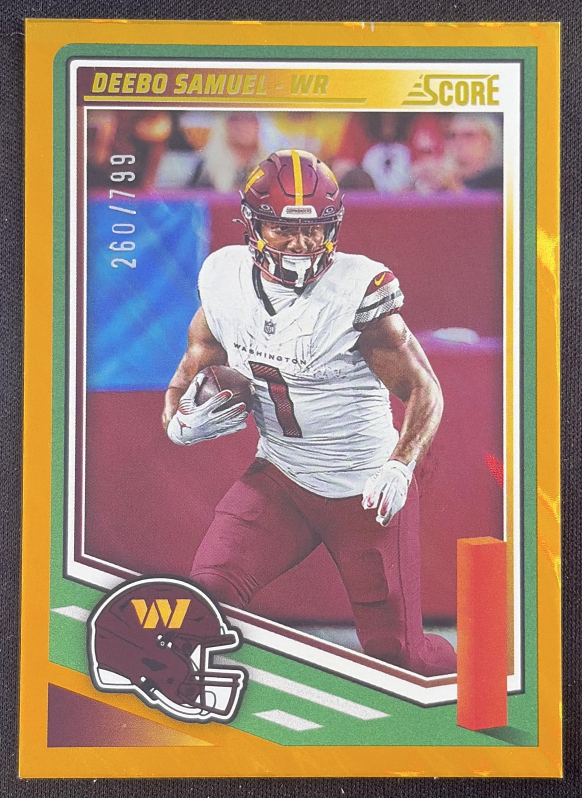 Deebo Samuel 2025 Panini Score Lava /799 Commanders Sports Trading Card