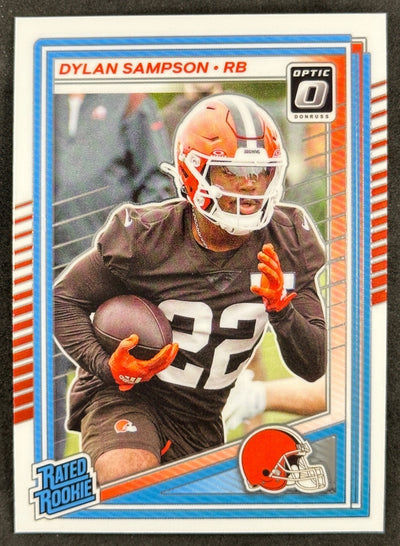 Dylan Sampson 2025 Donruss Optic Rated Rookie Browns Sports Trading Card
