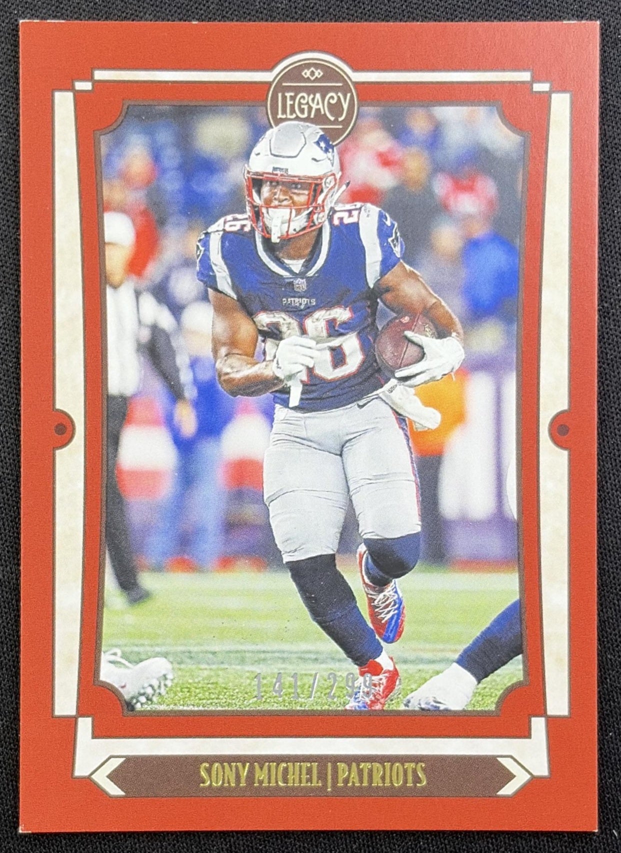 Sony Michel 2019 Panini Legacy Red /299 Patriots New England Patriots