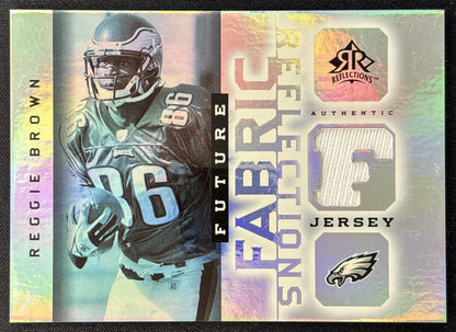 Reggie Brown 2005 Upper Deck Reflections Future Fabric Eagles
