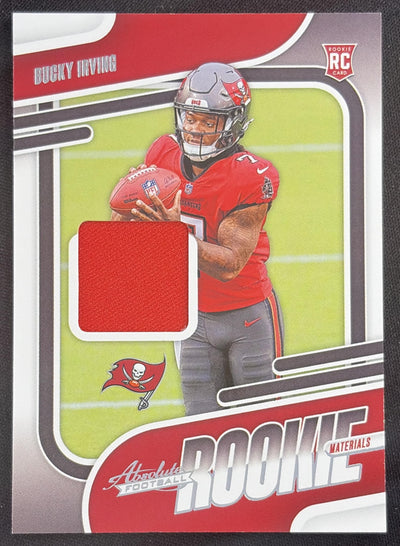 Bucky Irving 2024 Panini Absolute Rookie Materials Buccaneers