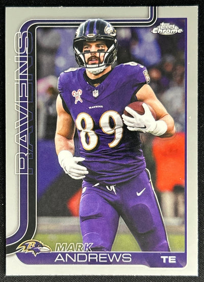 Mark Andrews 2025 Topps Chrome Ravens Sports Trading Cards