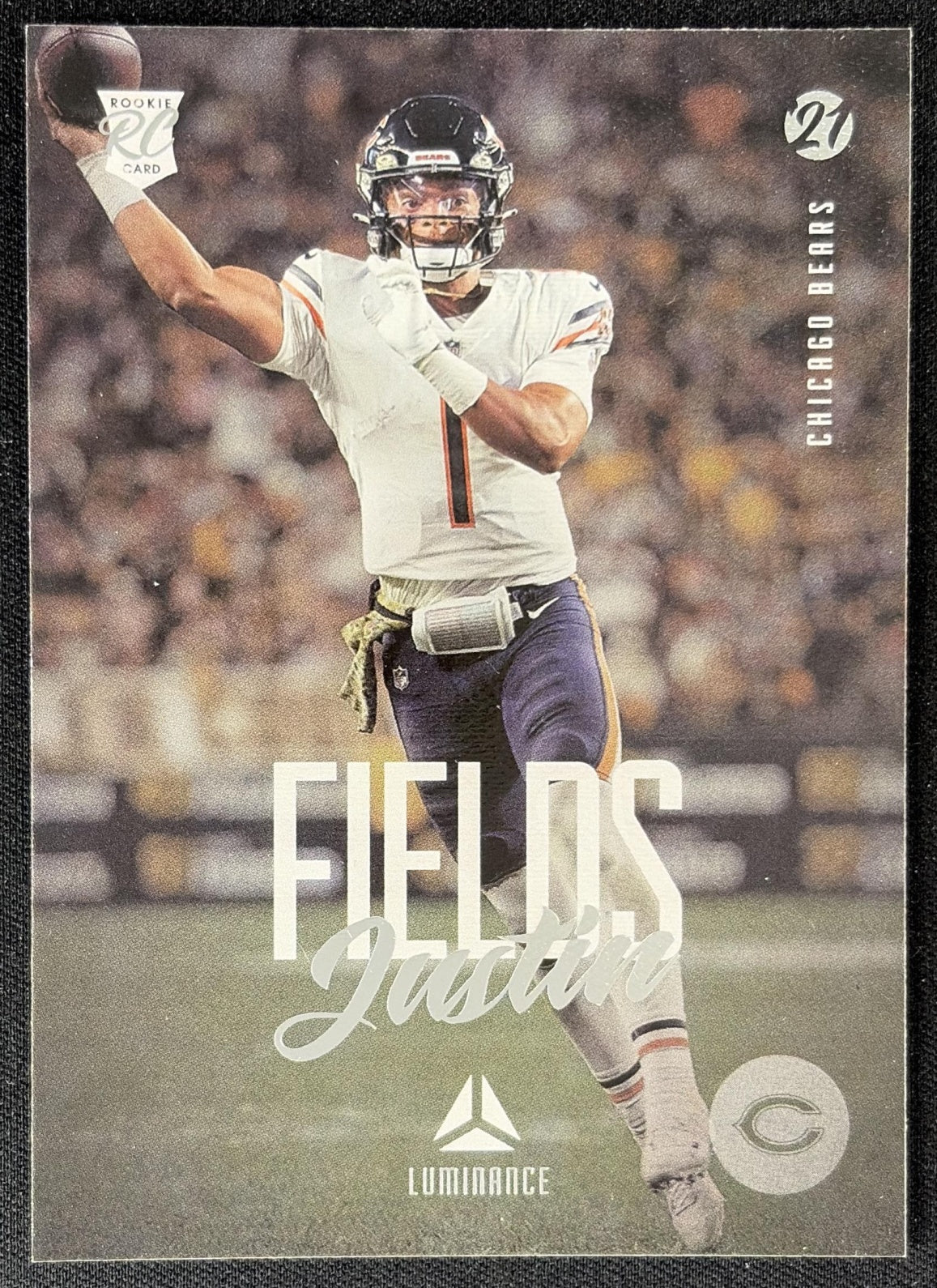Justin Fields 2021 Panini Chronicles Luminance Update Rookies Bears