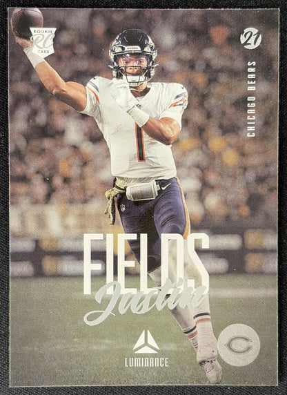 Justin Fields 2021 Panini Chronicles Luminance Update Rookies Bears