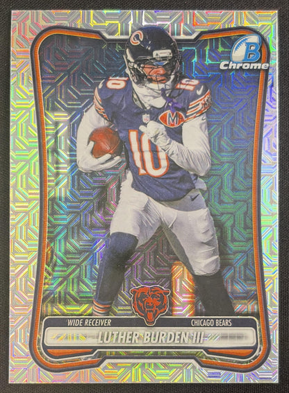 Luther Burden III 2026 Bowman Chrome NFL Mojo Refractor Bears