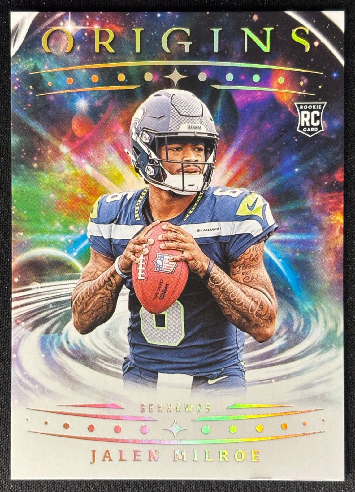 Jalen Milroe 2025 Origins Rookie Seahawks Sports Trading Card