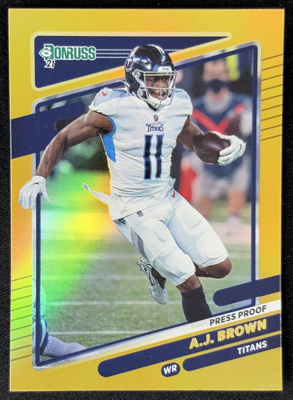 A.J. Brown 2021 Panini Donruss Press Proof Premium Titans - Tennessee Titans