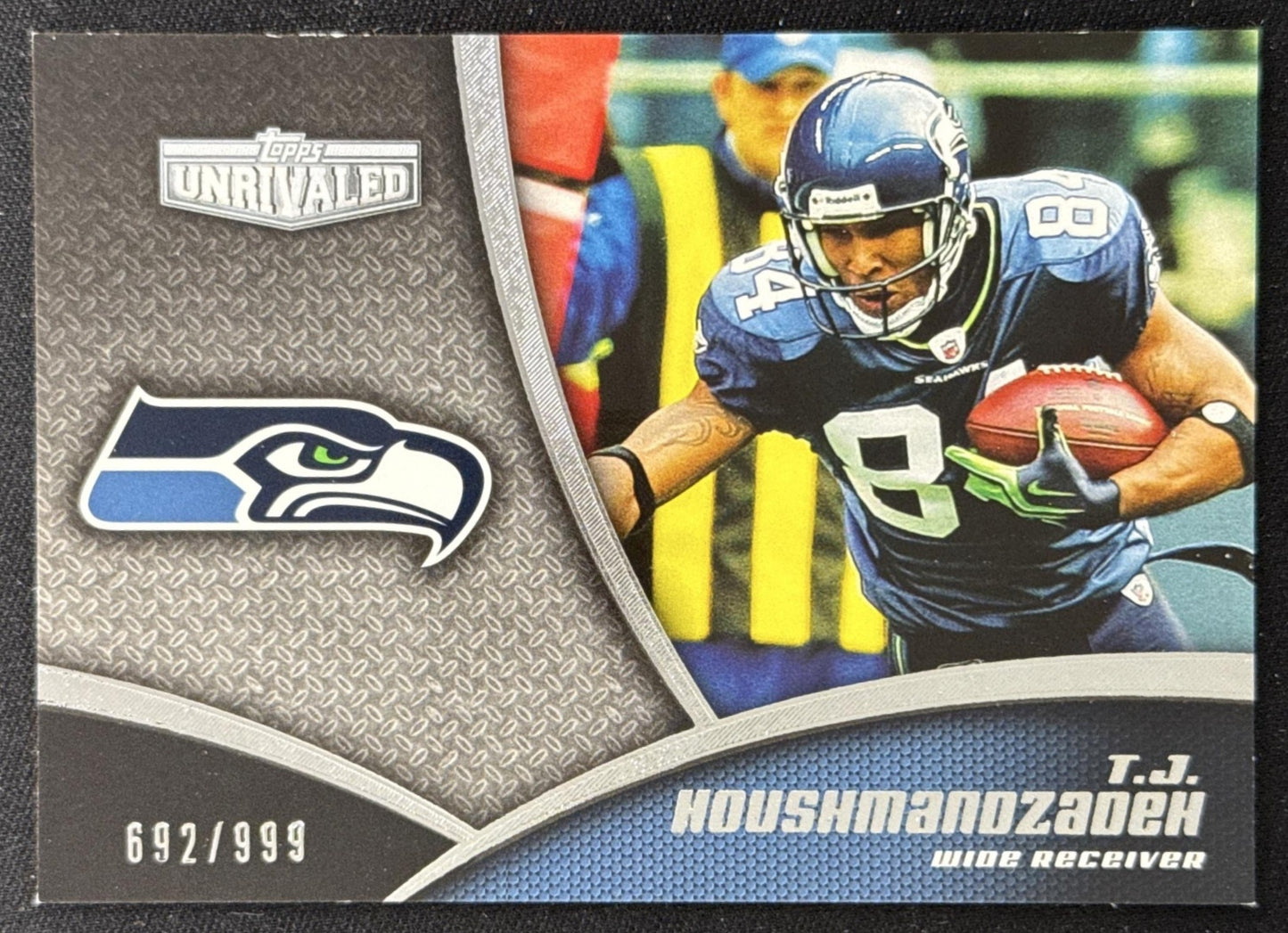 T.J. Houshmandzadeh 2010 Topps Unrivaled Veterans /999 Seahawks Sports Trading Card