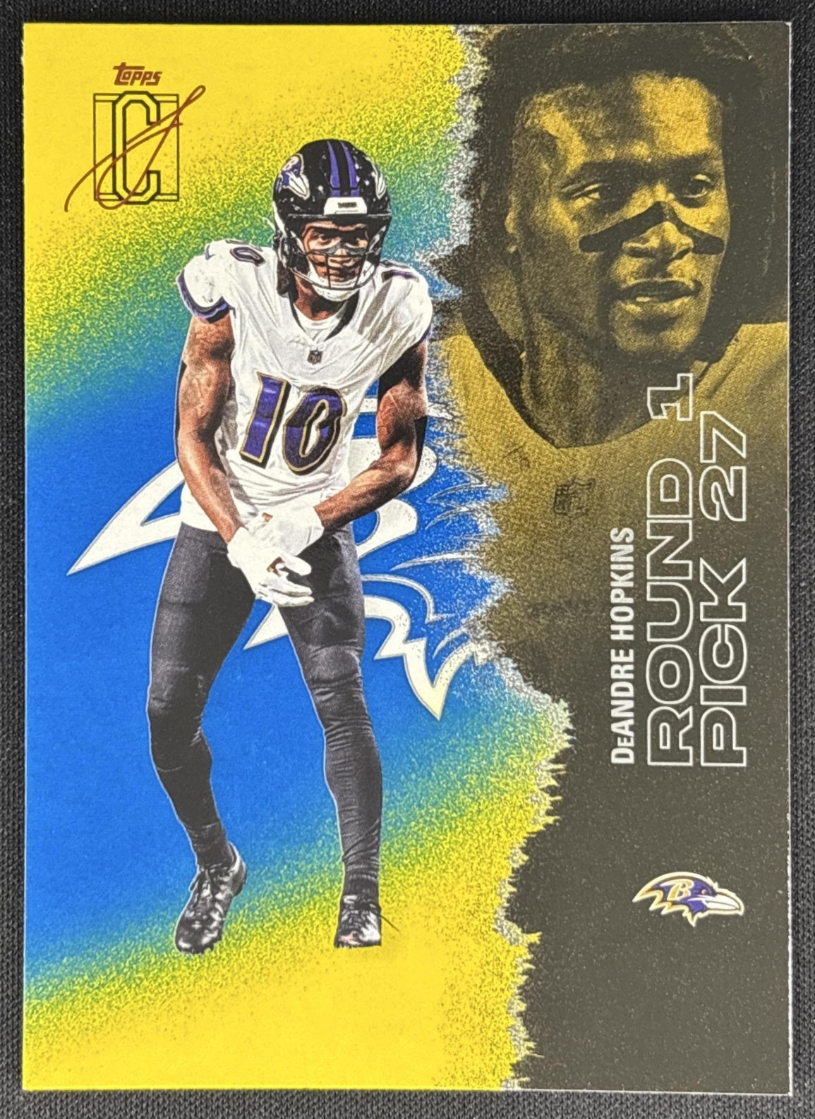 DeAndre Hopkins 2025 Topps Signature Class Veteran Blue & Yellow Foil Ravens Sports Trading Cards