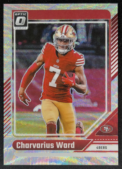 Charvarius Ward 2024 Panini Donruss Optic Wave /300 49ers