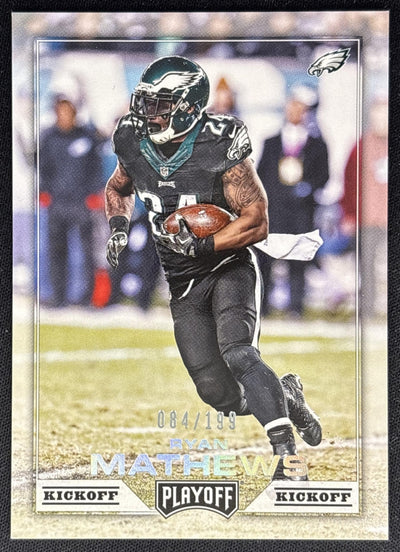 Ryan Mathews 2016 Panini Playoff Kickoff /199 Eagles Sports Trading Cards