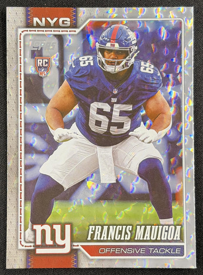 Francis Mauigoa 2026 Topps Crackle Foil Giants
