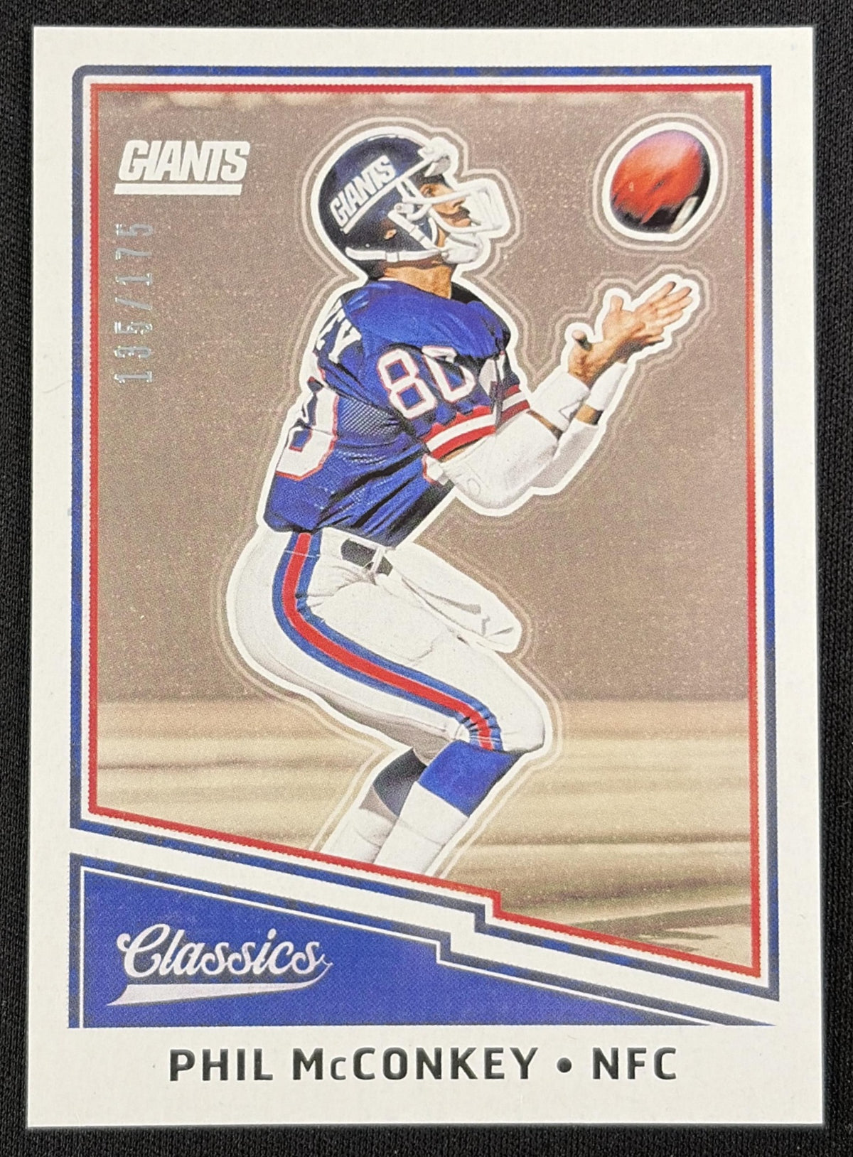 Phil McConkey 2017 Panini Classics Blue Back /175 Giants