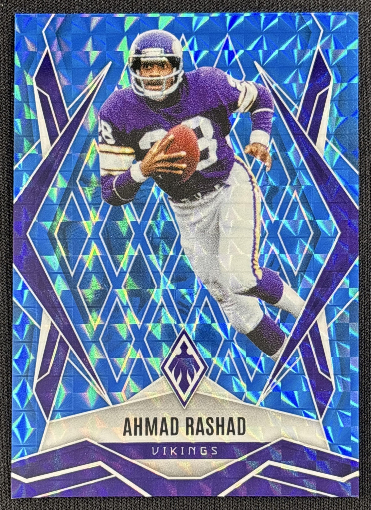 Ahmad Rashad 2025 Panini Phoenix Light Blue Pyramids Prizm /385 Vikings