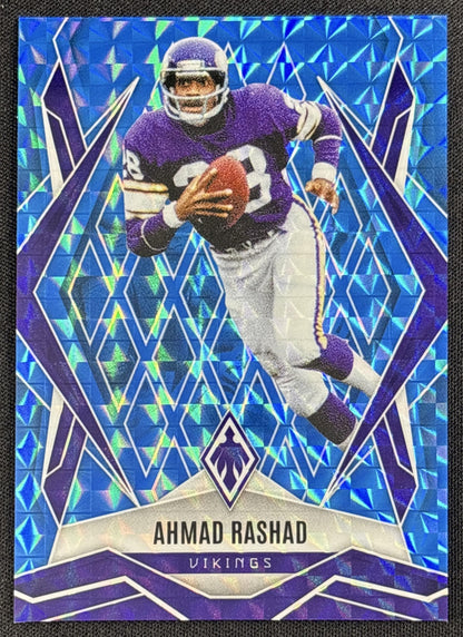 Ahmad Rashad 2025 Panini Phoenix Light Blue Pyramids Prizm /385 Vikings