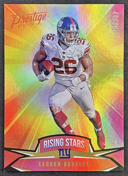 Saquon Barkley 2019 Prestige /50 Rising Stars Giants Eagles Sports Trading Cards