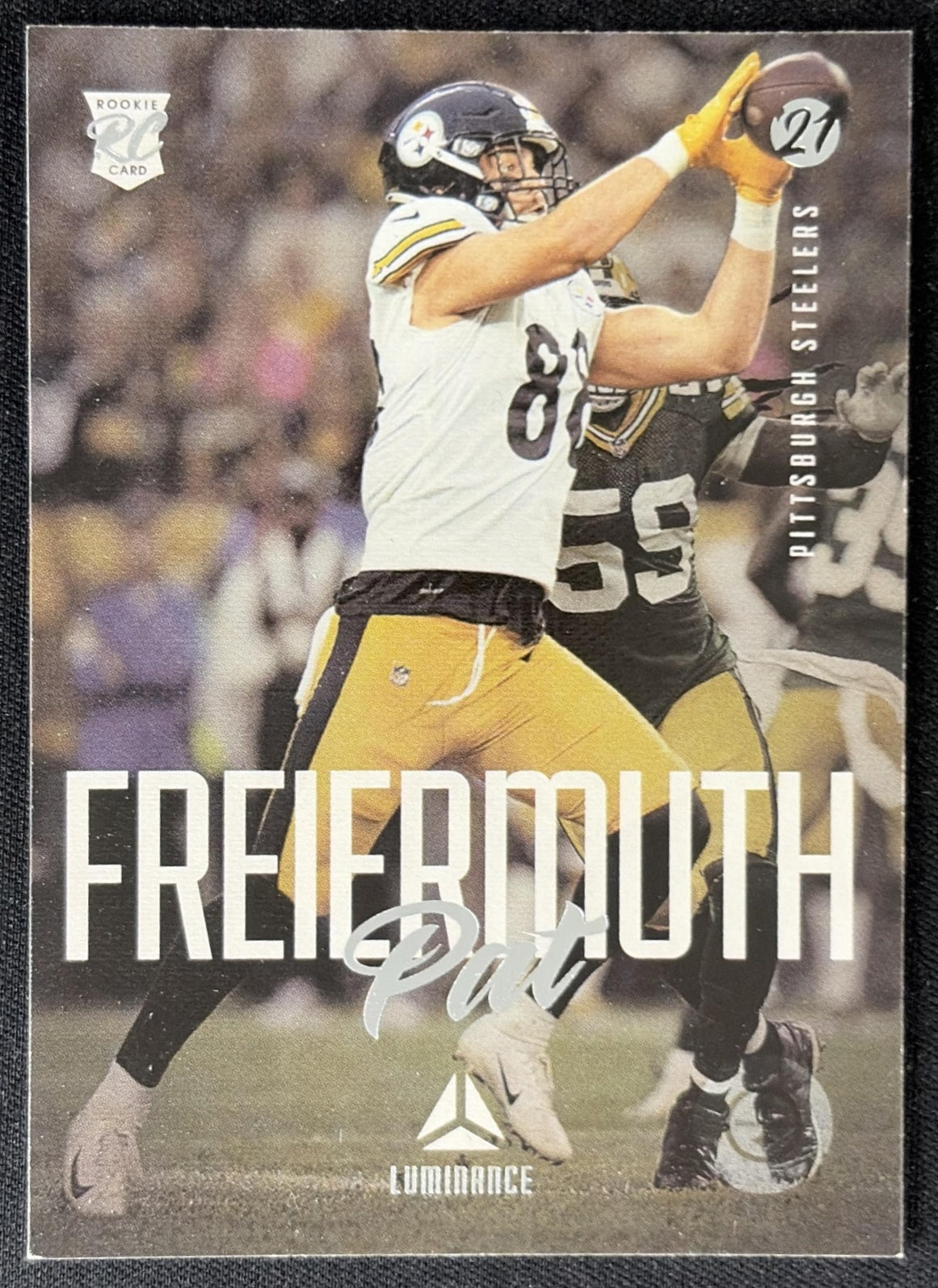 Pat Freiermuth 2021 Panini Chronicles Luminance Update Rookies Steelers