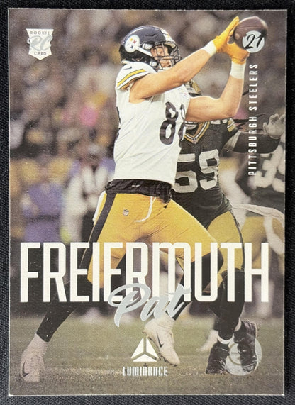 Pat Freiermuth 2021 Panini Chronicles Luminance Update Rookies Steelers