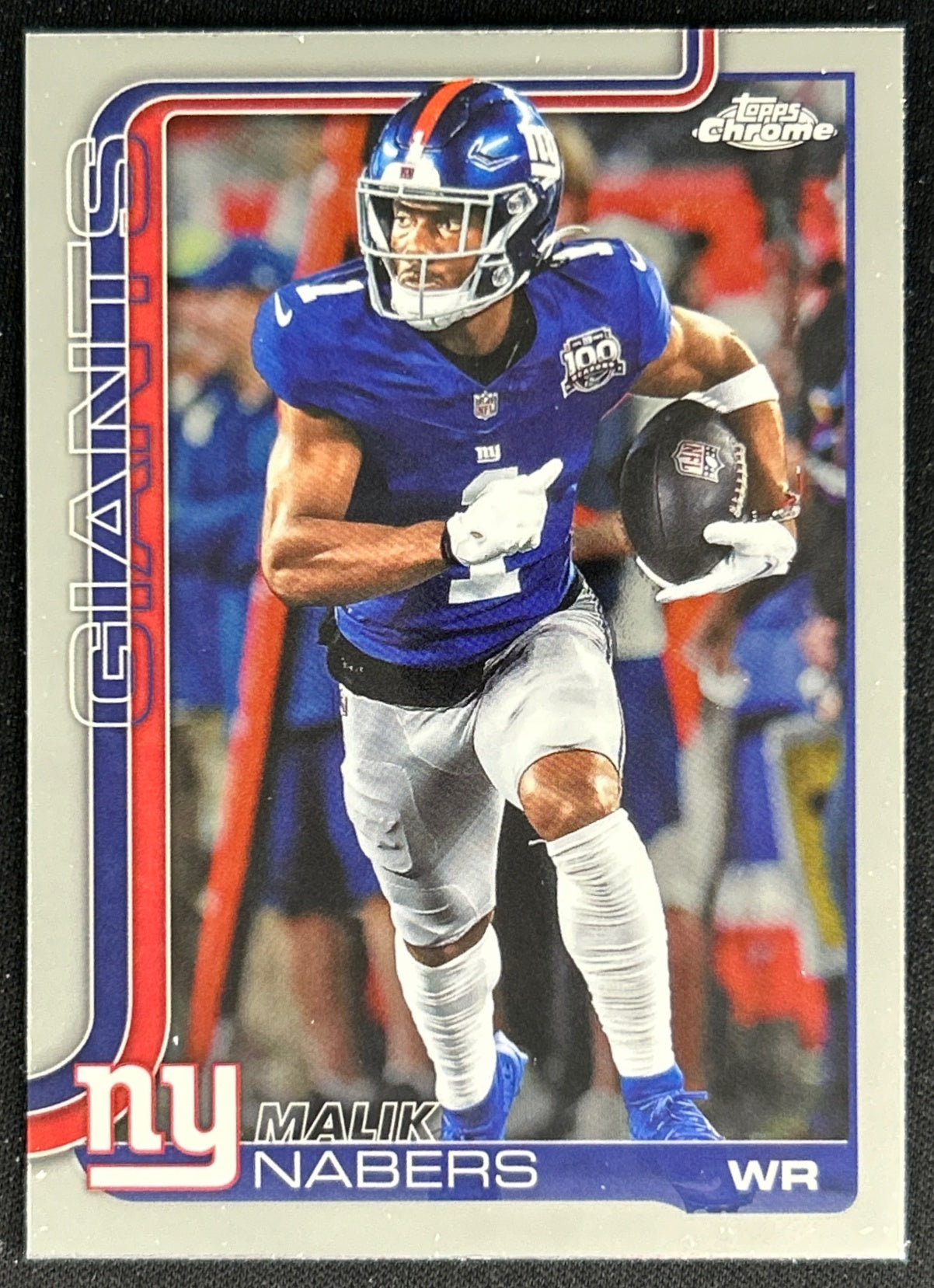 Malik Nabers 2025 Topps Chrome Giants Default Title Sports Trading Cards