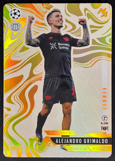 Alejandro Grimaldo 2025 Match Attax Madness UEFA Champions League Common Leverkusen Sports Trading Cards