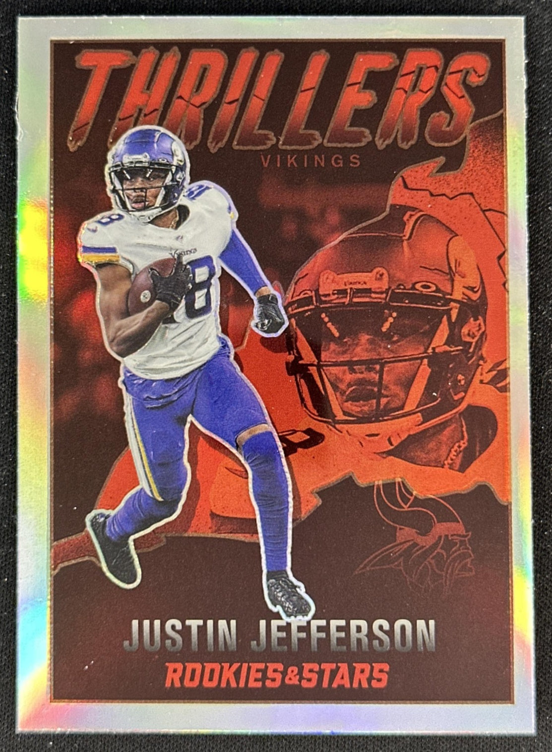 Justin Jefferson 2022 Panini Rookies & Stars Thrillers Silver Vikings front