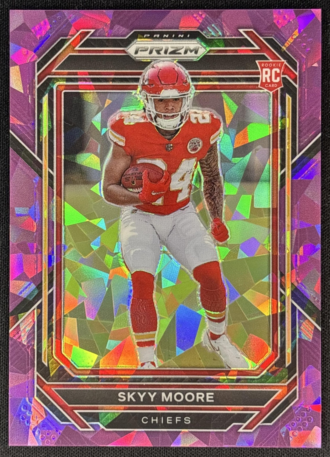 Skyy Moore 2022 Panini Prizm Purple Ice /225 Chiefs