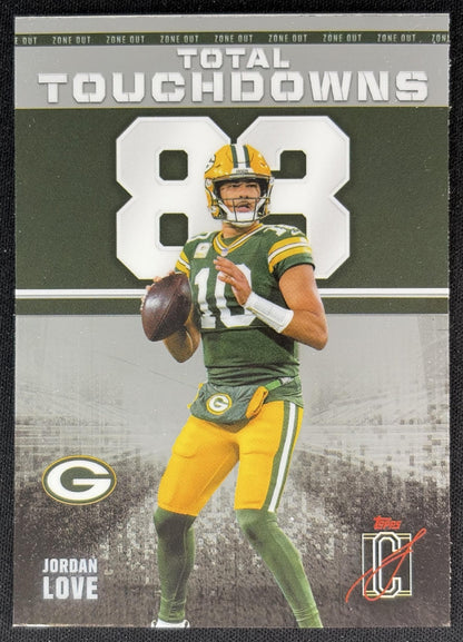Jordan Love 2025 Topps Signature Class Zone Out Packers