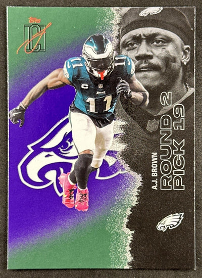 A.J. Brown 2025 Topps Signature Class Veteran Green & Purple Foil Eagles Default Title Sports Trading Card