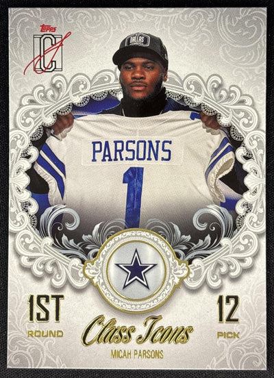 Micah Parsons 2025 Topps Signature Class Icons Cowboys Sports Trading Cards