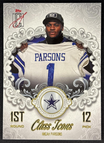 Micah Parsons 2025 Topps Signature Class Icons Cowboys Sports Trading Cards