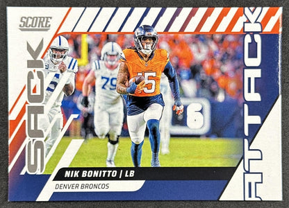 Nik Bonitto 2025 Panini Score Sack Attack Broncos