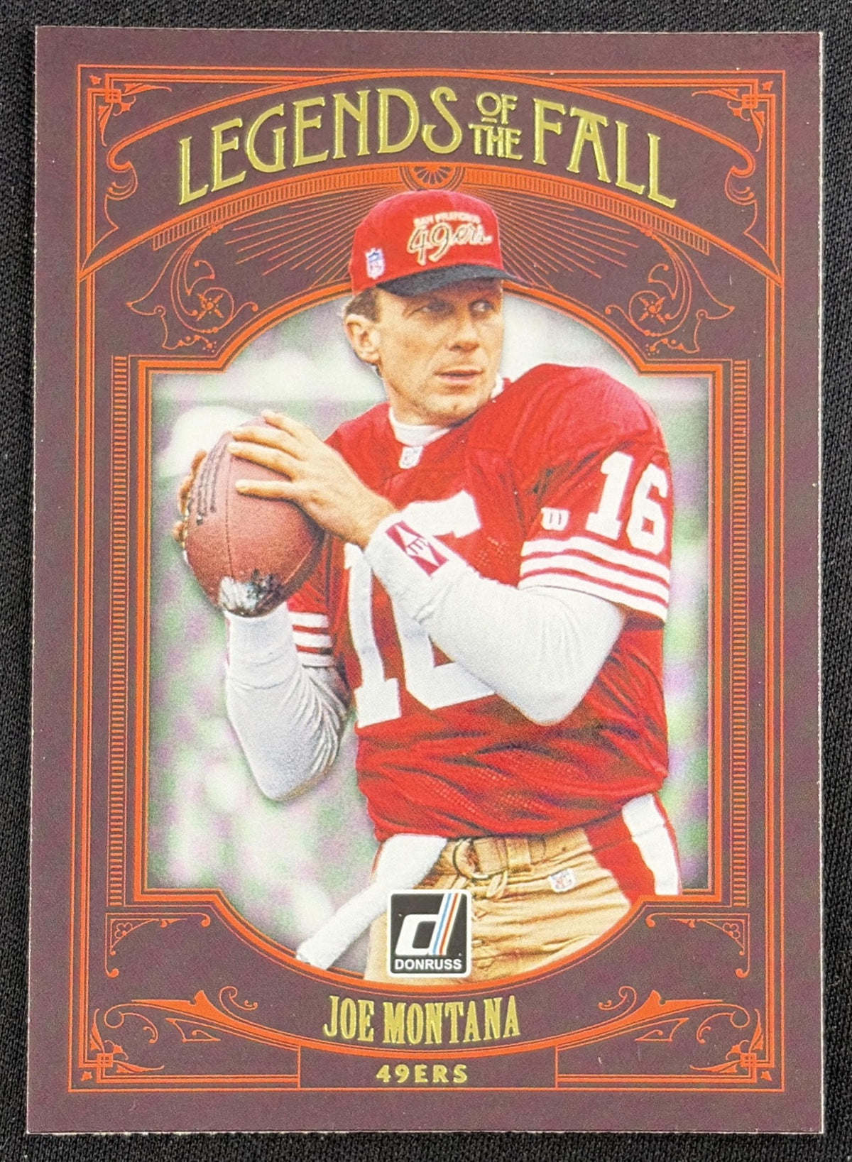 Joe Montana 2020 Panini Donruss Legends of the Fall 49ers