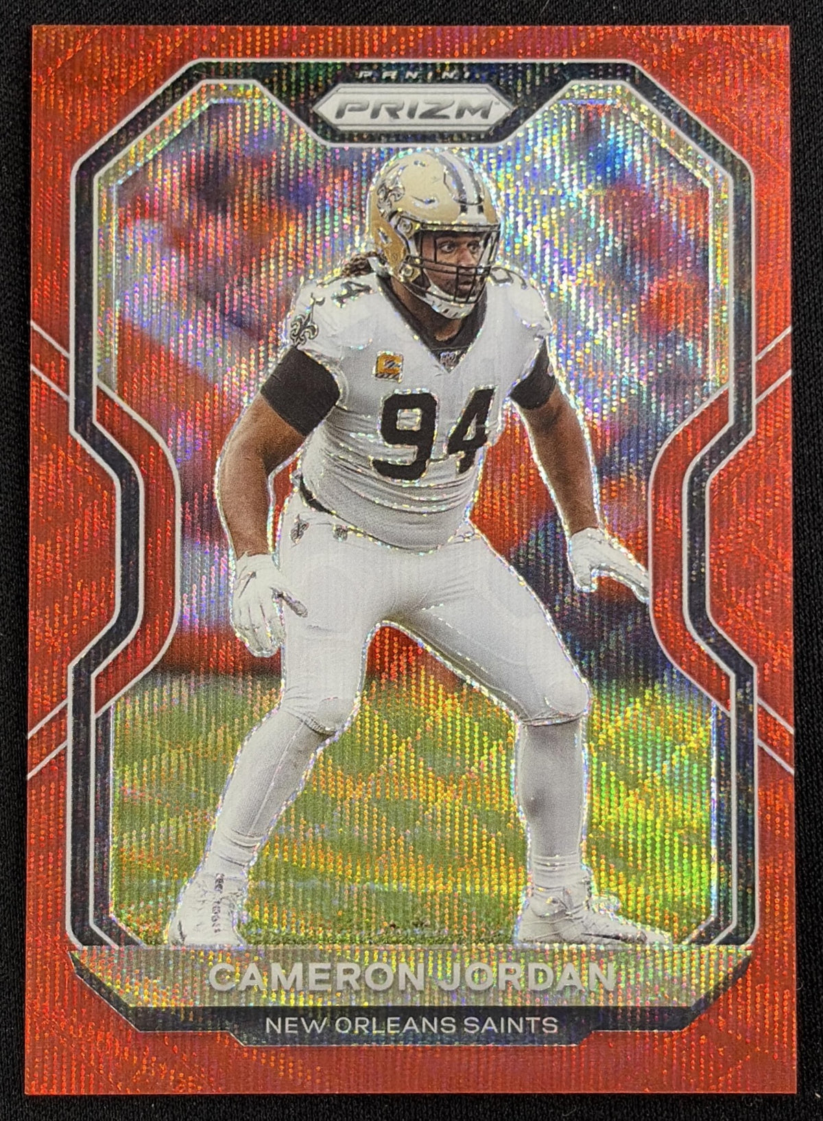 Cameron Jordan 2020 Panini Prizm Red Wave /149 Saints - front
