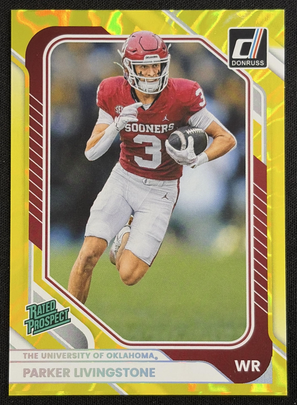 Parker Livingstone 2026 Panini Donruss Lighting Sooners