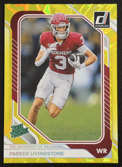 Parker Livingstone 2026 Panini Donruss Lighting Sooners