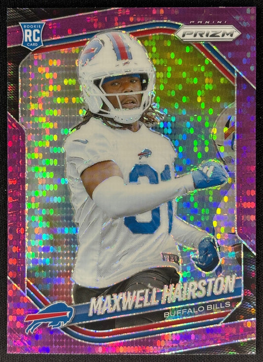 Maxwell Hairston 2025 Prizm Purple Pulsar Bills - Front