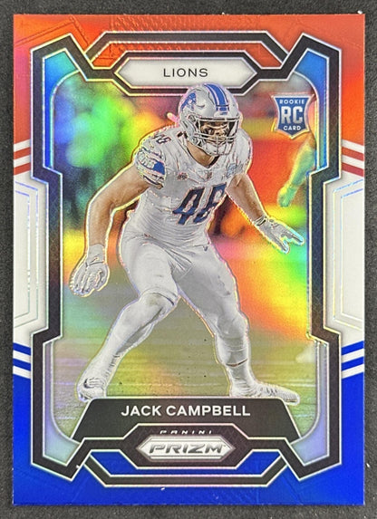 Jack Campbell 2023 Panini Prizm Red White and Blue Lions Sports Trading Card