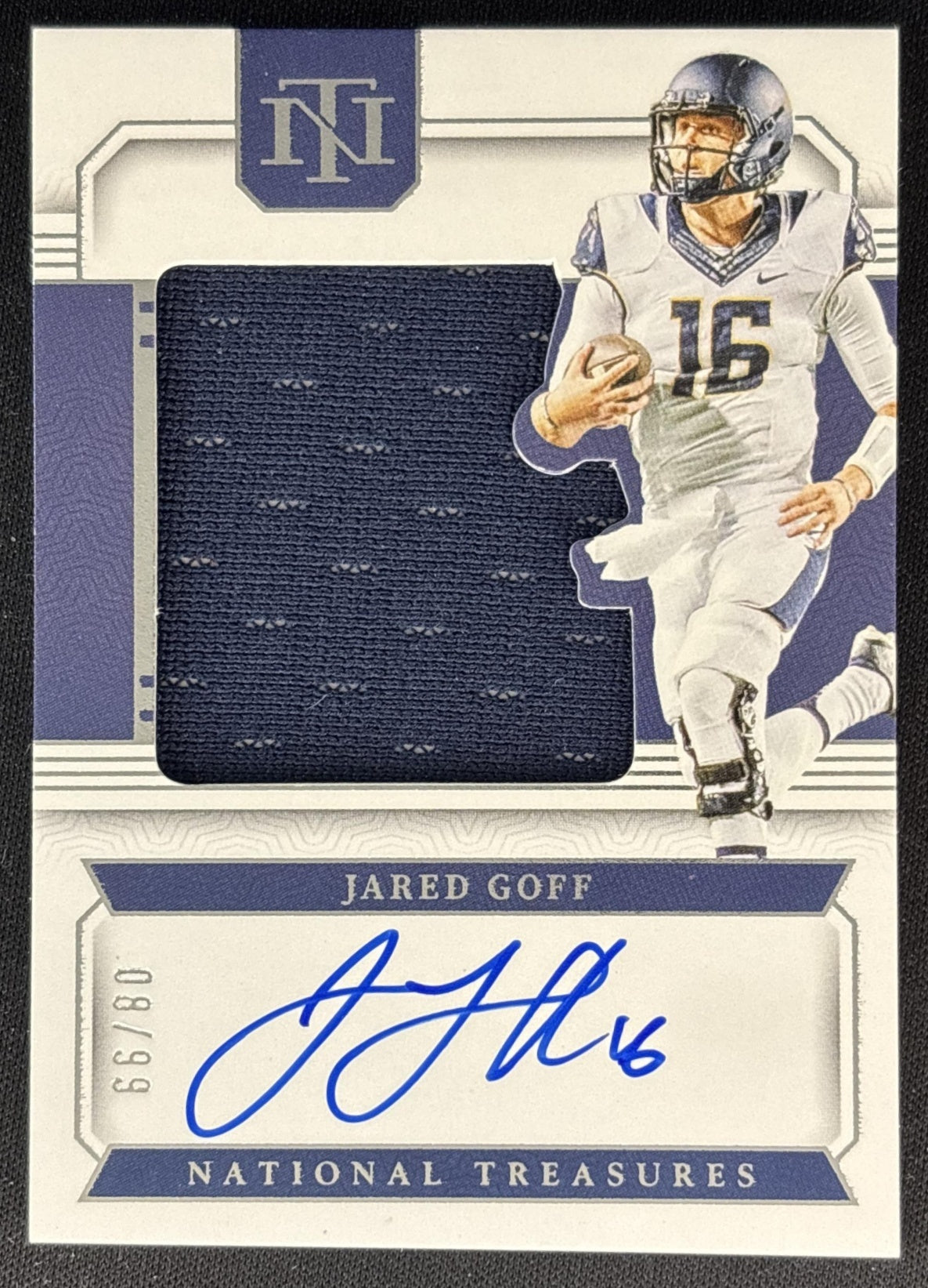 Jared Goff 2016 Panini National Treasures Collegiate /99 Golden Bears