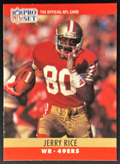 Jerry Rice 1990 49ers front
