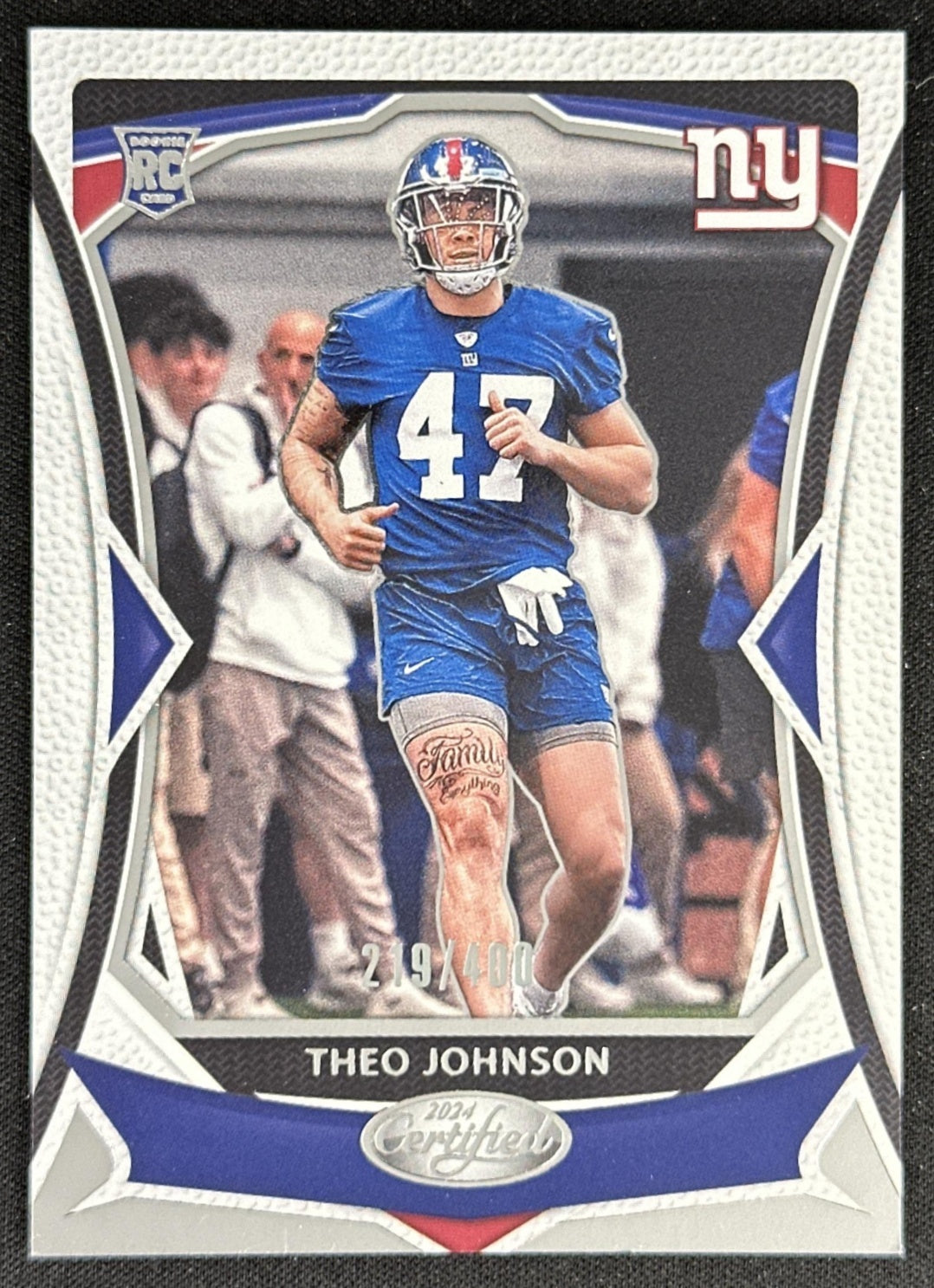 Theo Johnson 2024 Panini Certified Rookies /400 Giants