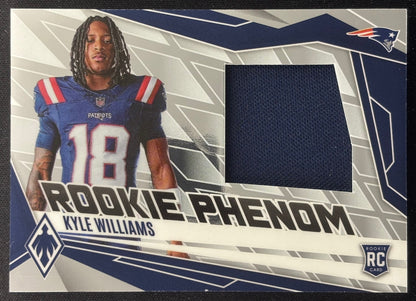 Kyle Williams 2025 Panini Phoenix Rookie Phenom Jersey /699 Patriots Default Title Sports Trading Cards