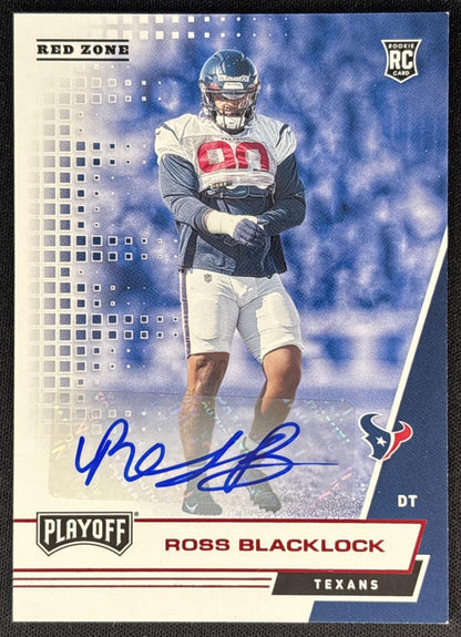 Ross Blacklock 2020 Panini Playoff Rookies Auto Texans