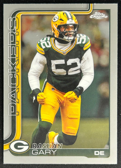 Rashan Gary 2025 Topps Chrome Packers Default Title Sports Trading Cards
