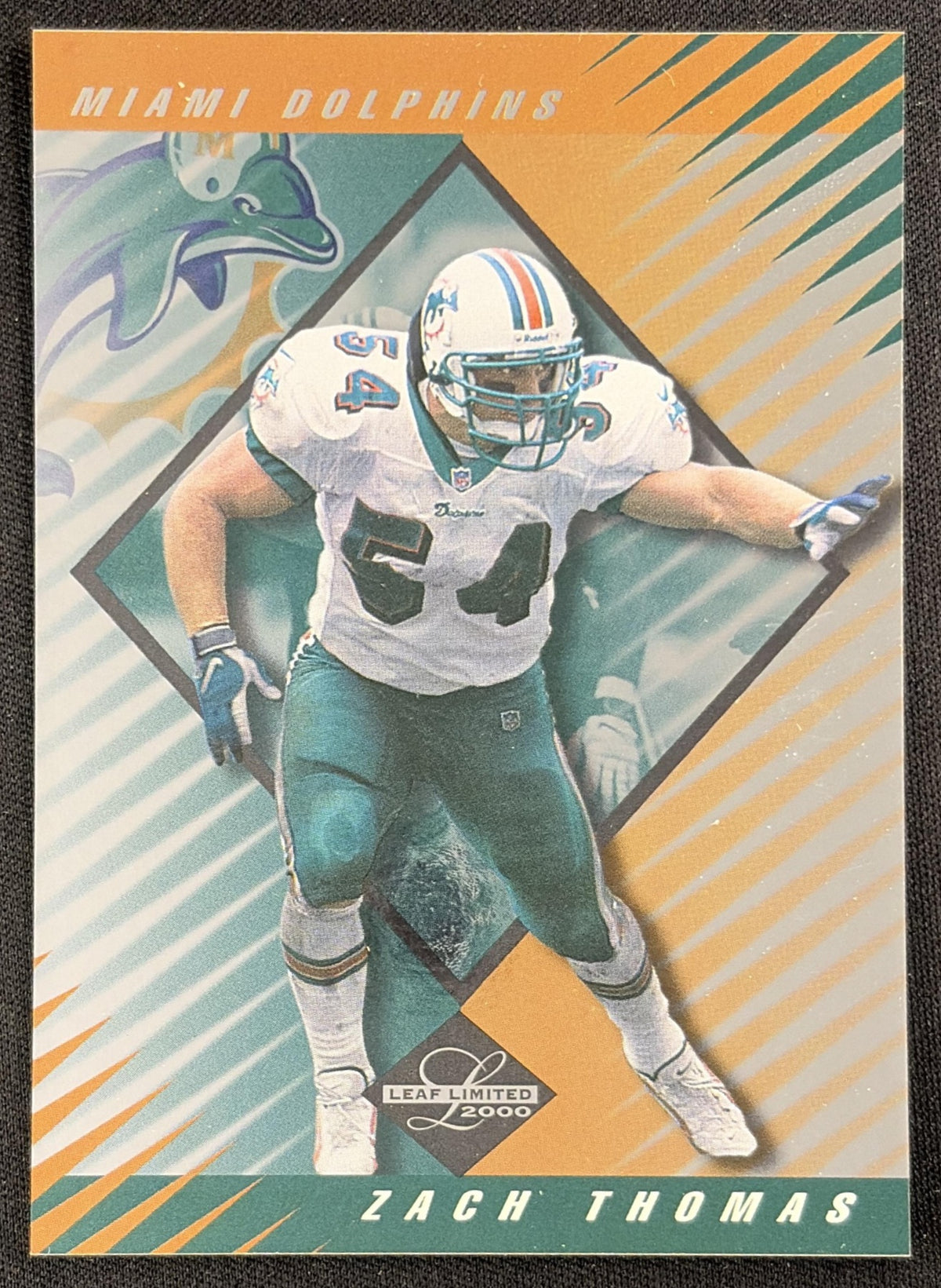 Zach Thomas 2000 Leaf Limited /5000 Dolphins